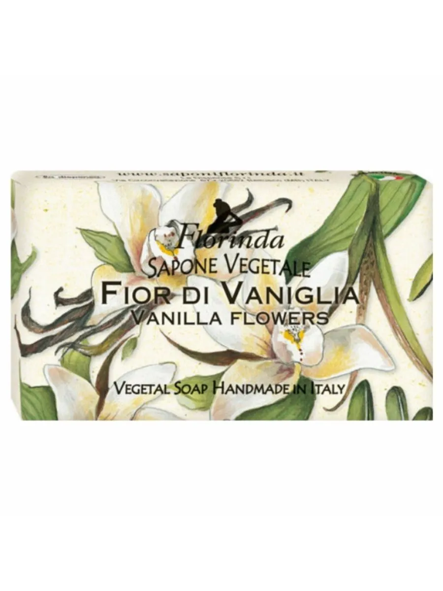 Florinda Vegetal Soap Vanilla Flower Мыло натуральное на основе растительных масел Ваниль 100 гр