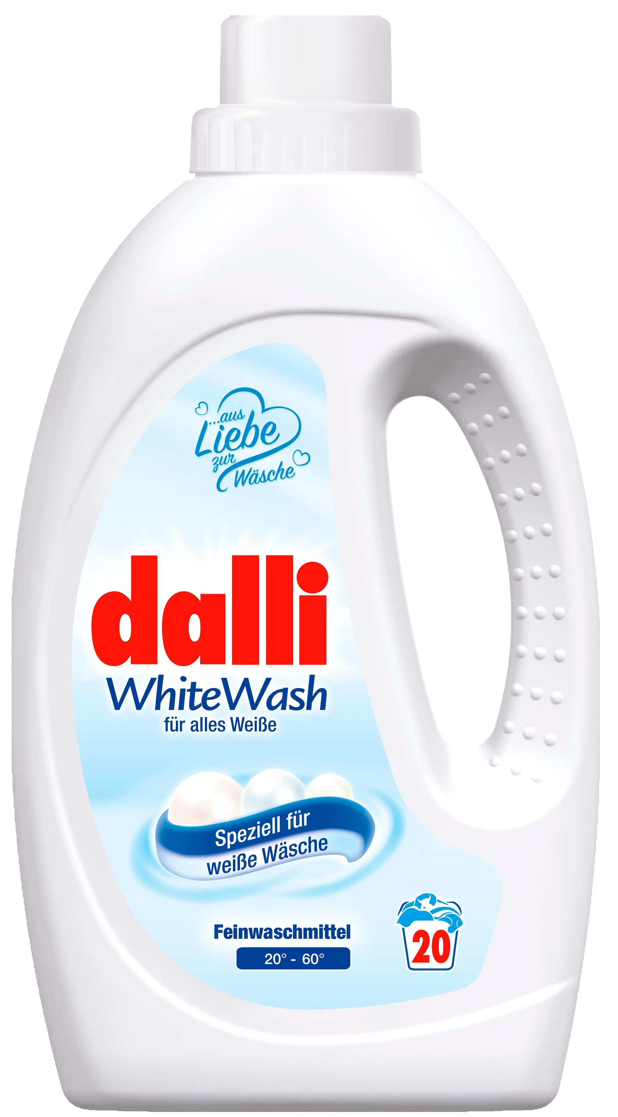 Dalli White Wash Универсальное концентрированное жидкое средство для стирки белого, светлого и тонкого белья 1,1 л на 20 стирок