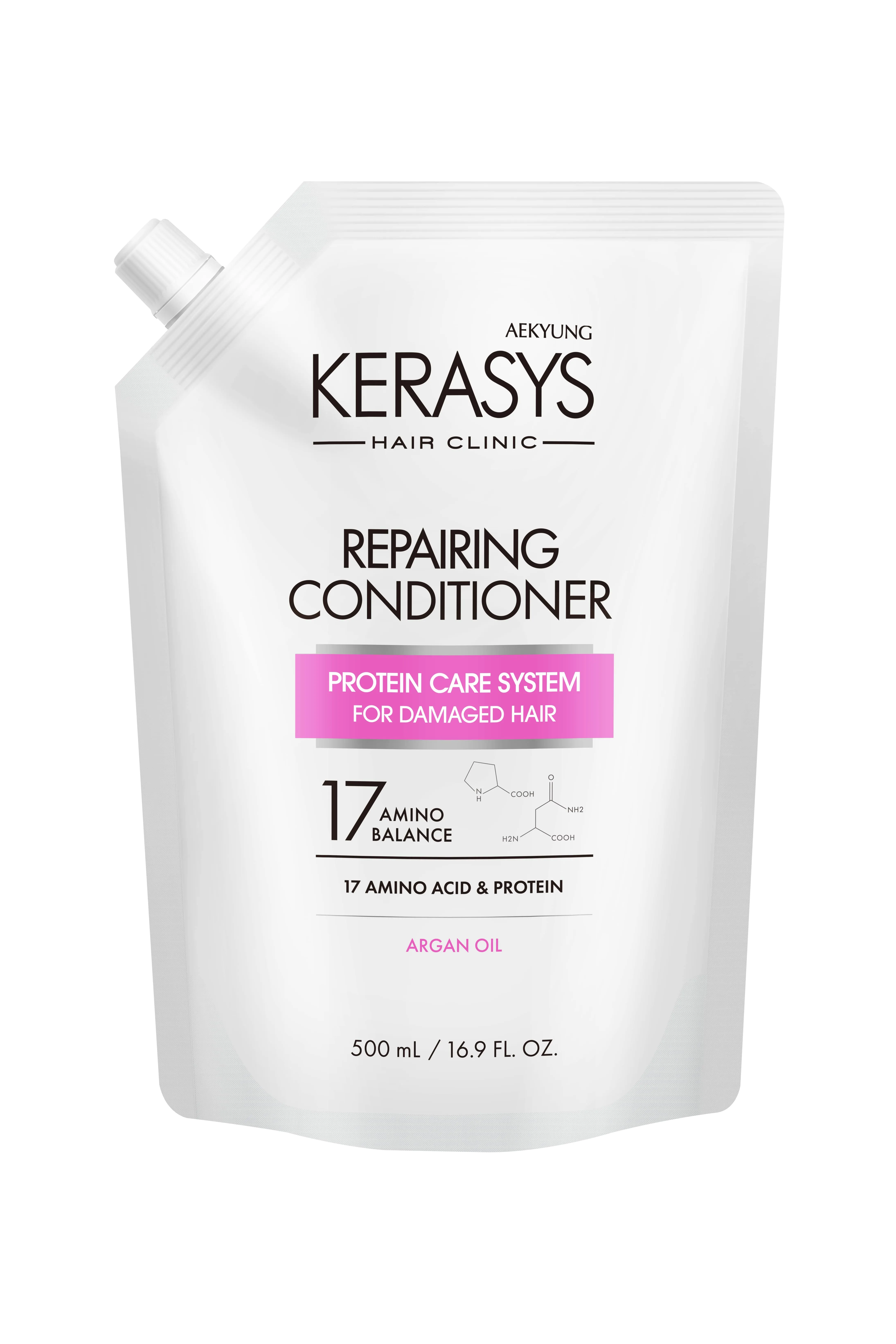 Aekyung Kerasys Repearing Кондиционер для волос Восстанавливающий 500 мл запасной блок