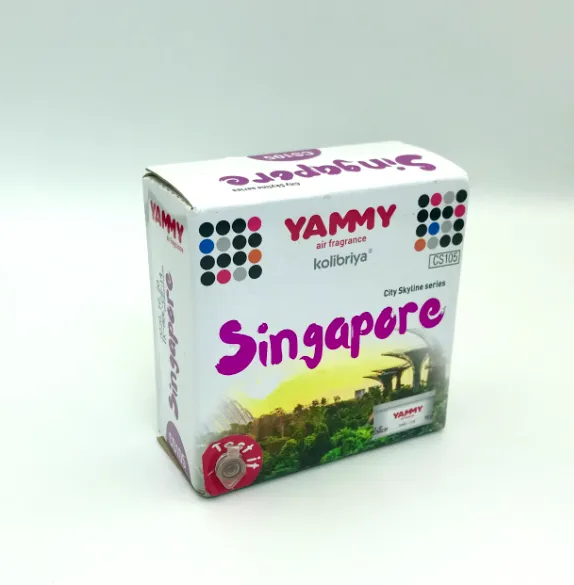 Kolibriya Yammy City Skyline CS105 Singapore Ароматизатор салона автомобиля меловой Сингапур 40 гр