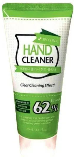 3W Clinic Hand Cleaner 62% Гель для рук антибактериальный 80 мл