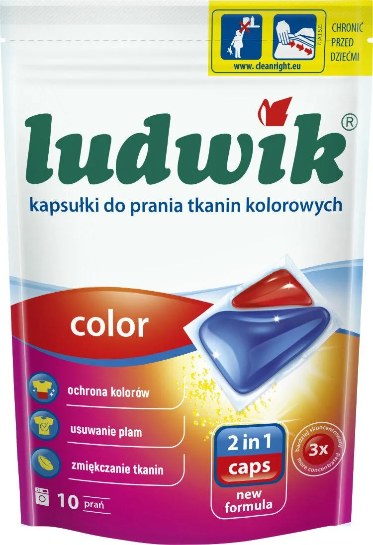 Ludwik Color Гелевые капсулы для стирки цветных тканей 10 шт
