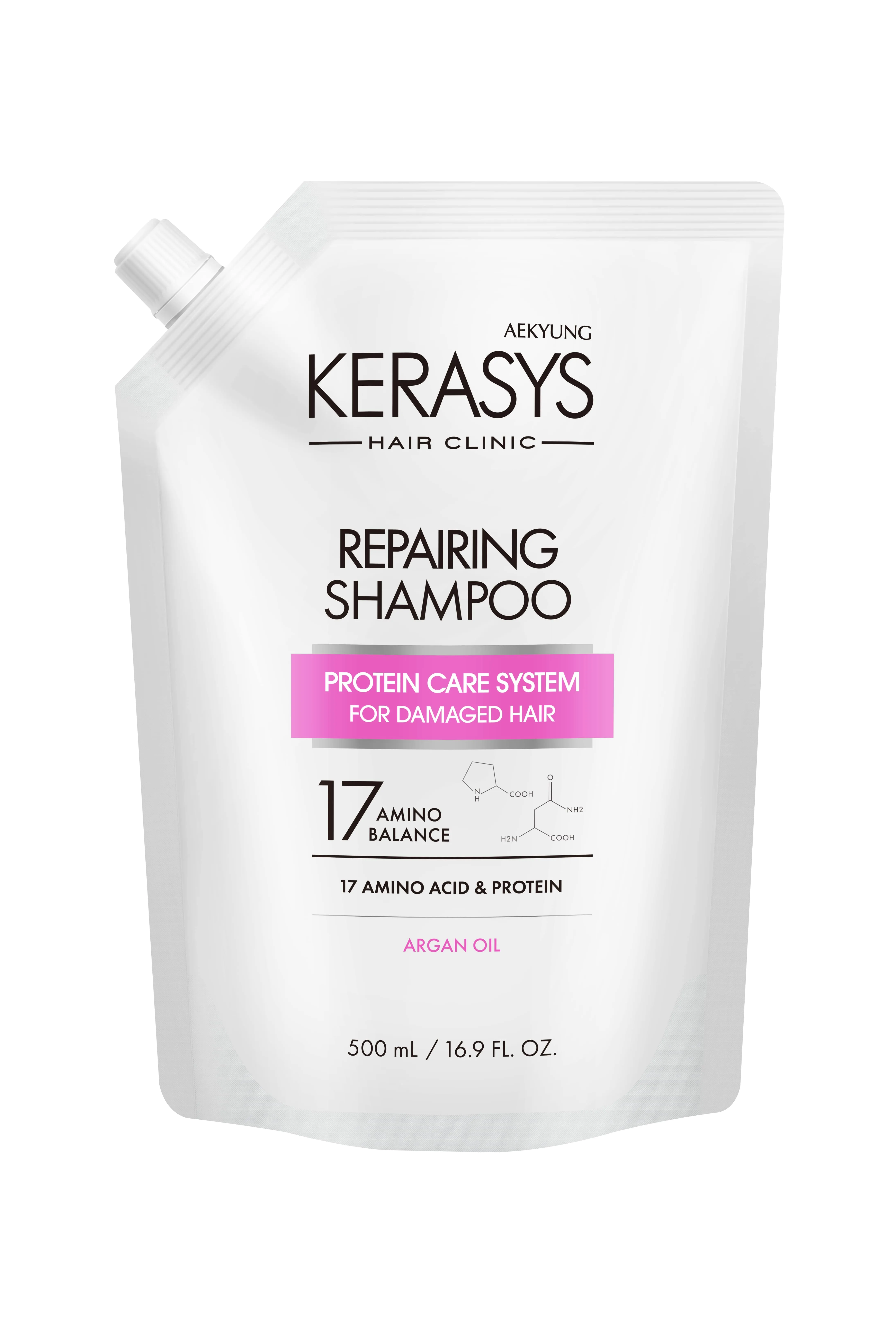 Aekyung Kerasys Repearing Шампунь для волос Восстанавливающий 500 мл запасной блок