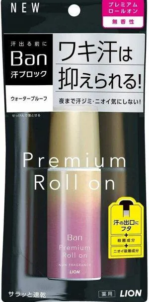 Lion Ban Premium Label Roll On Роликовый дезодорант-антиперспирант ионный без аромата 40 мл