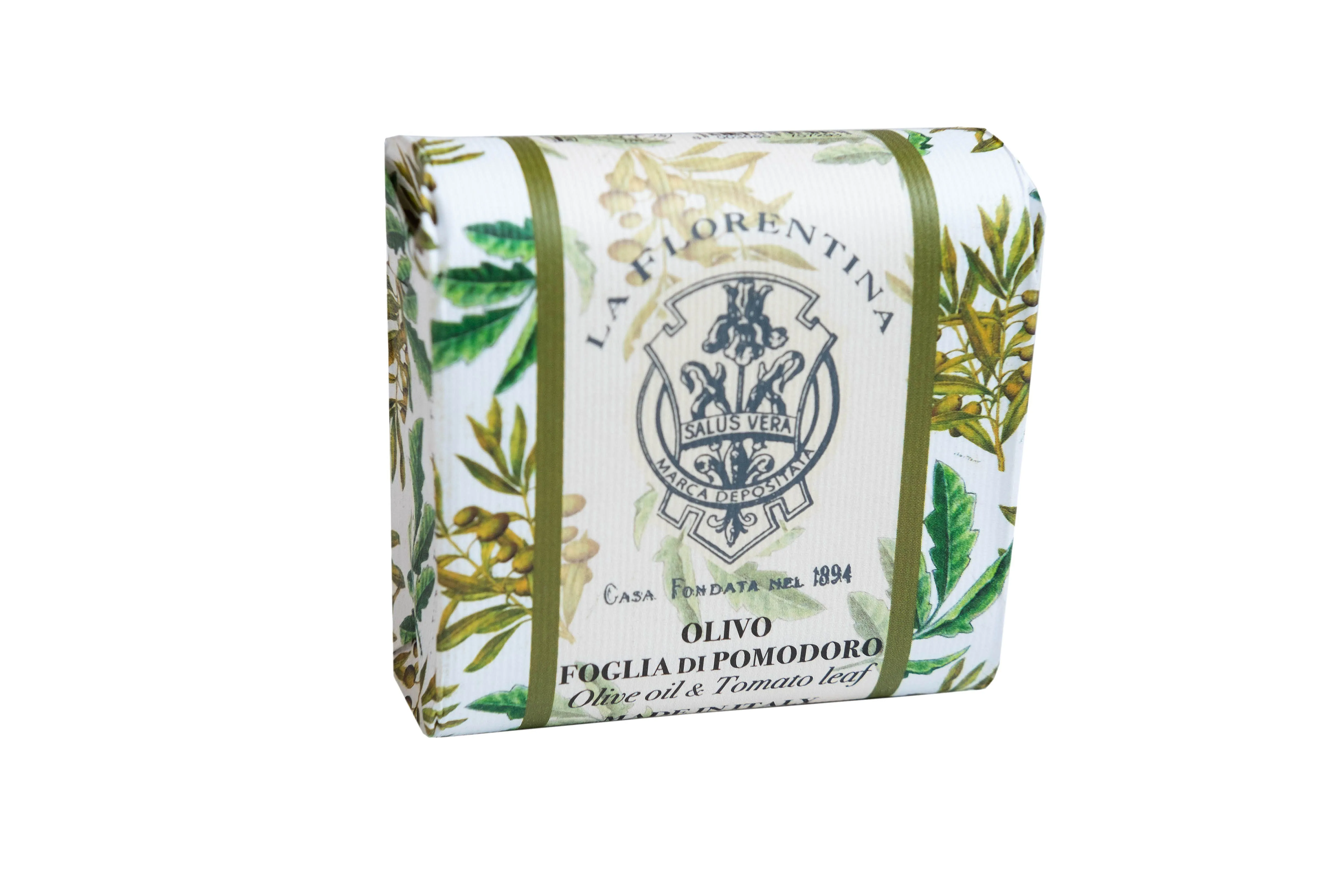 La Florentina Bar Soap Olive Oil & Tomato leaf Мыло натуральное на основе масел ши и оливы с экстрактами Оливкового масла и Листьев томата 106 гр