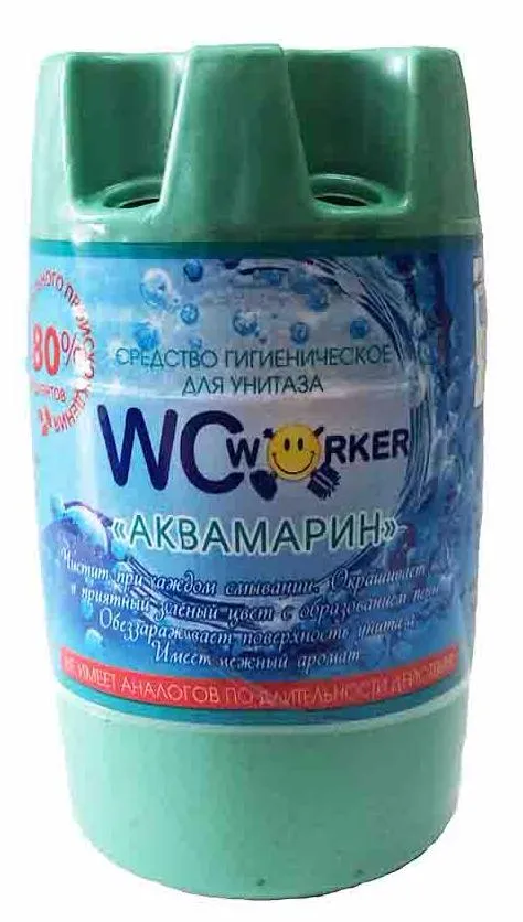 WCworker Аквамарин гигиеническое средство для унитаза 135 гр