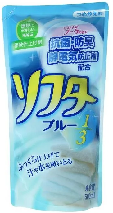 Kaneyo Softa Кондиционер для белья дезинфецирующий с ионами серебра 500 мл запасной блок