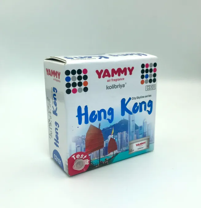 Kolibriya Yammy City Skyline CS101 Hong Kong Ароматизатор салона автомобиля меловой Гонконг 40 гр