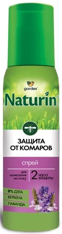 Gardex Naturin Спрей от комаров для нанесения на кожу 3 часа защиты 100 мл
