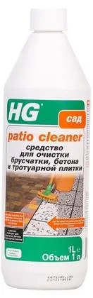 HG Средство для очистки брусчатки, бетона и тротуарной плитки 1 л