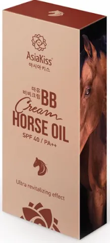 AsiaKiss BB Cream Horse Oil BB-крем для лица с экстрактом лошадиного жира и ультра оздоравливающим эффектом SPF 40 PA++ 60 мл