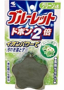 Kobayashi Bluelet Dobon W Herb Двойная очищающая и дезодорирующая таблетка для бачка унитаза с ароматом трав 120 гр
