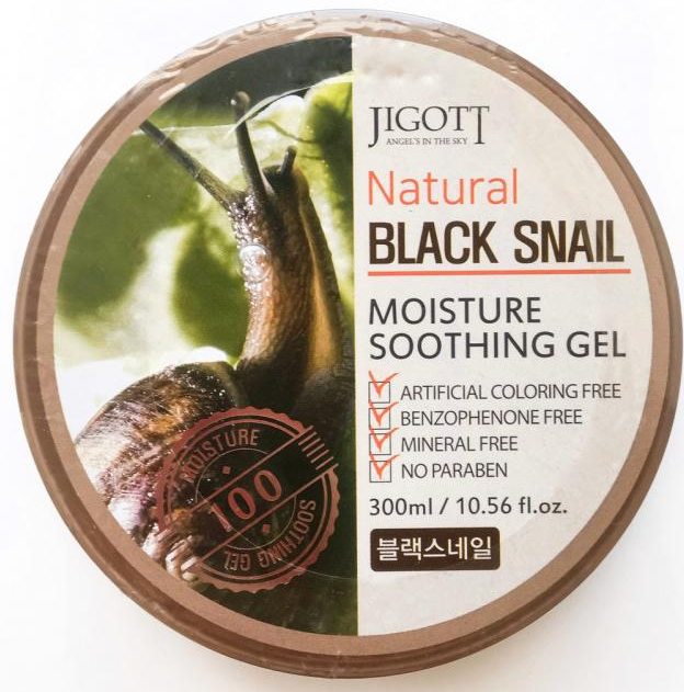 Jigott Natural Гель увлажняющий и успокаивающий с экстрактом муцина черной улитки 300 мл