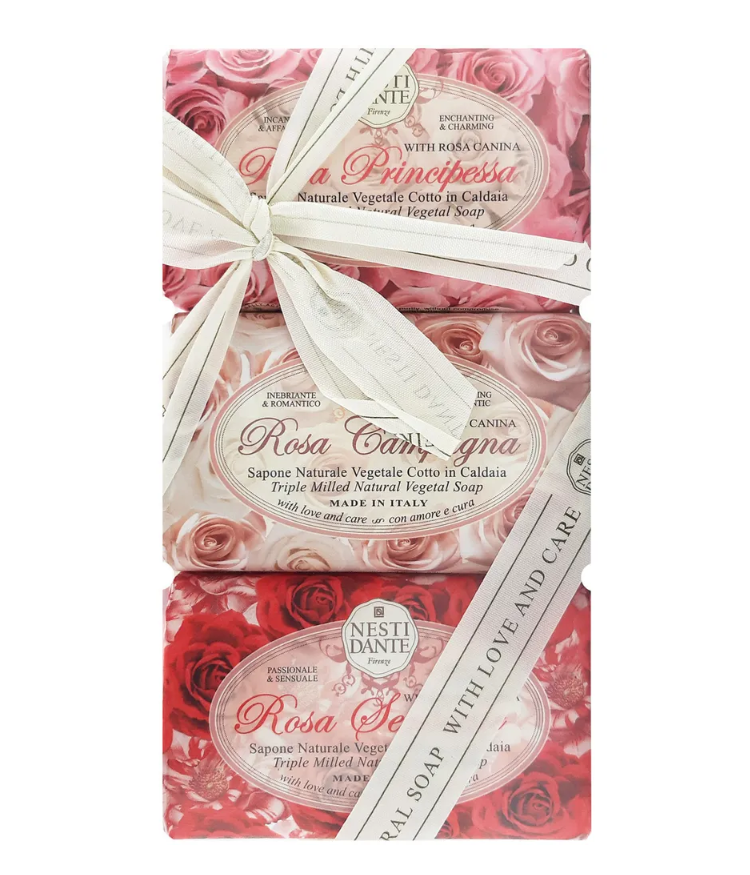 Nesti Dante Набор мыла Rosa Gift Kit / РОЗА 3*150г