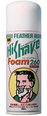 Feather HiShave Пена для бритья экстракт гамамелиса с лечебным эффектом 260 гр
