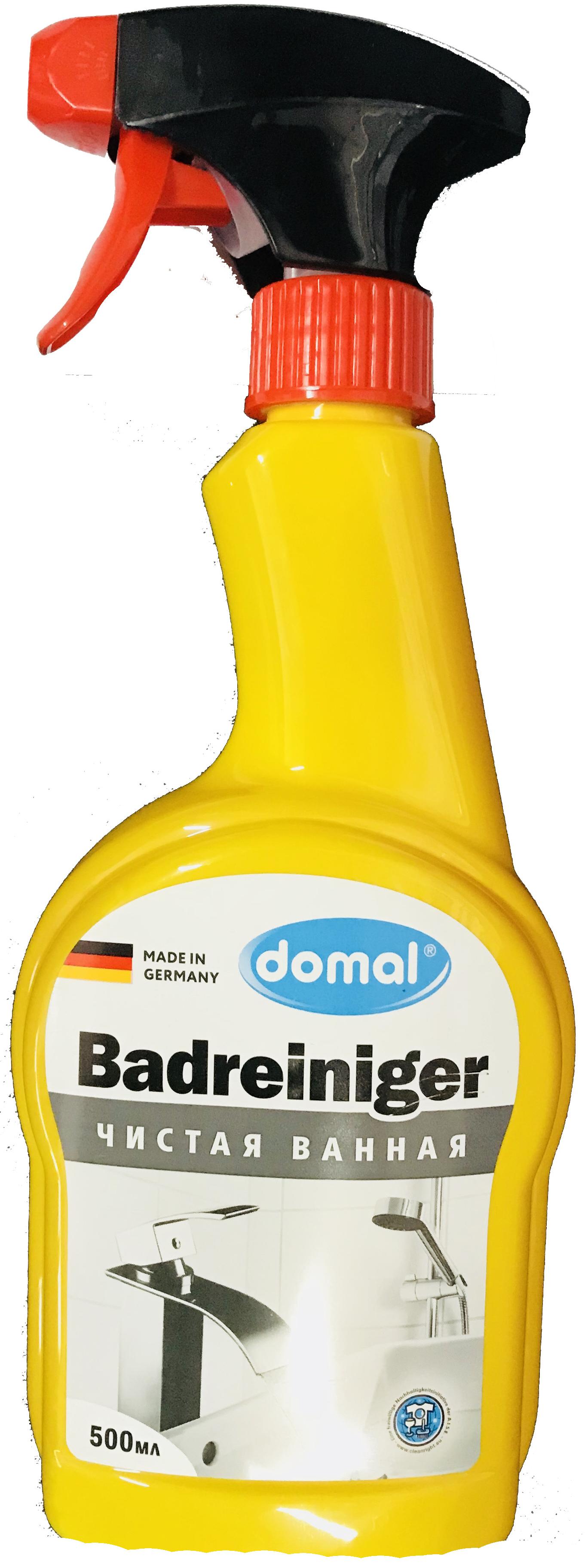 Domal Badreinger Чистая ванная Средство для чистки ванны и сантехники 500 мл с распылителем