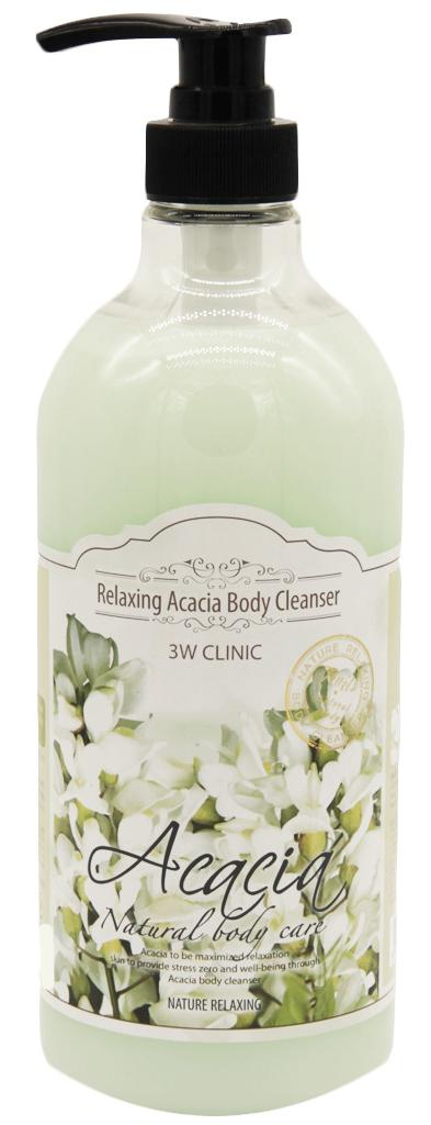 3W Clinic Relaxing Body Cleanser Acacia Гель для душа Акация 1000 мл