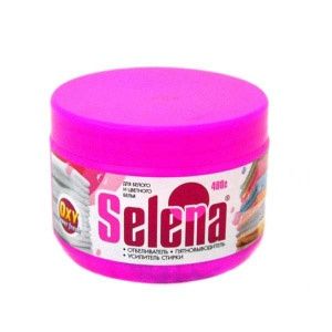 Selena Oxy Power Отбеливатель-пятновыводитель и усилитель стирки универсальный 400 гр