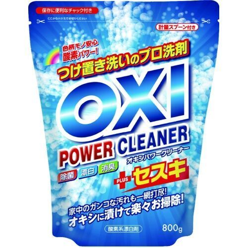 Kaneyo Oxi Power Cleaner Кислородный отбеливатель для цветных вещей 800 гр в мягкой упаковке с мерной ложкой