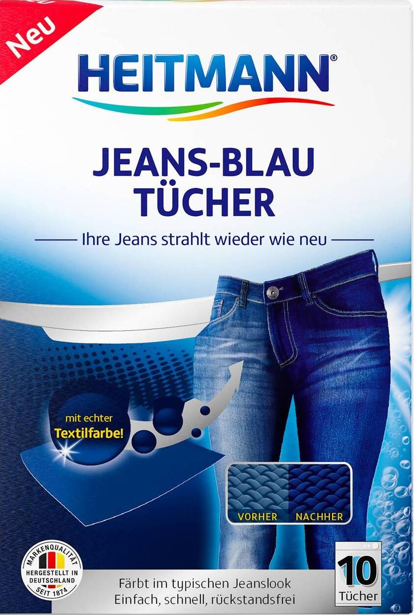 Heitmann Jeans-Blau Tucher Салфетки для джинсовых тканей с окрашивающим эффектом 10 шт
