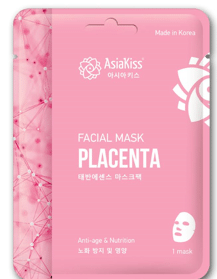 AsiaKiss Тканевая маска для лица с экстрактом плаценты 25 гр