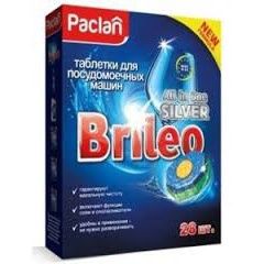 Paclan Brileo All in One Silver Таблетки для посудомоечных машин 56 шт