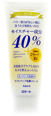 Rosette 40% Super Uruoi Мягкая пенка для лица 40% увлажнения с морским коллагеном 168 гр