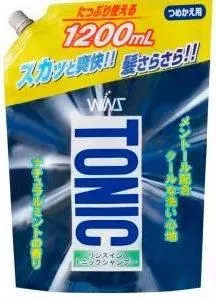 Nihon Wins Tonic Охлаждающий шампунь с кондиционером-тоником 1200 мл в мягкой упаковке