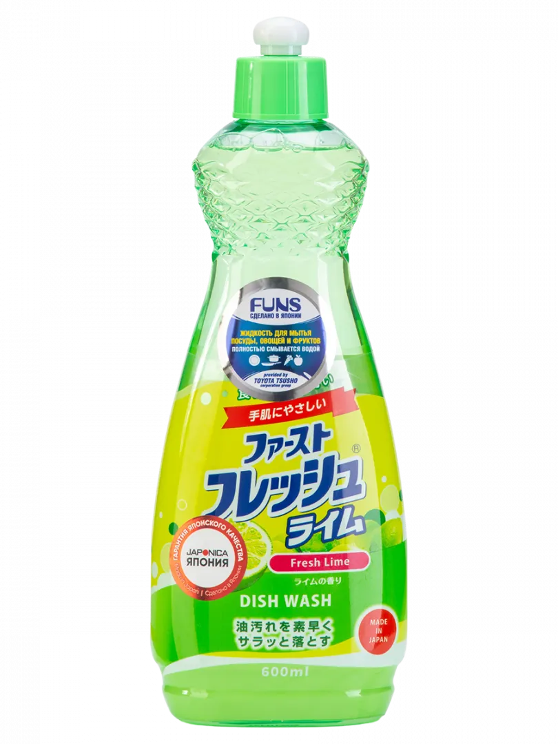 Daiichi Funs Жидкость для мытья посуды Свежий Лайм 600 мл